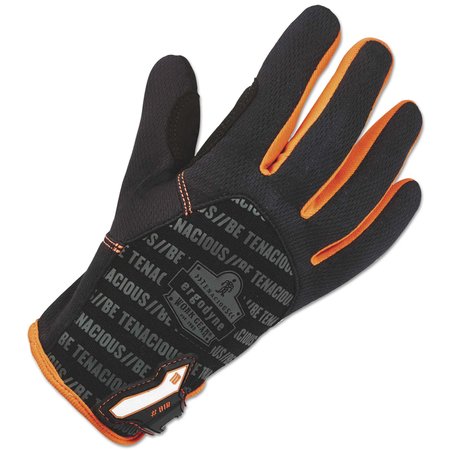 Ergodyne Mechanics Gloves, L, Black, Poly Mesh 17174